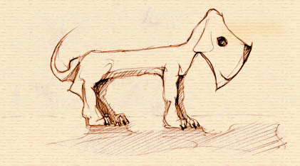 An illustration of an axehandle hound.